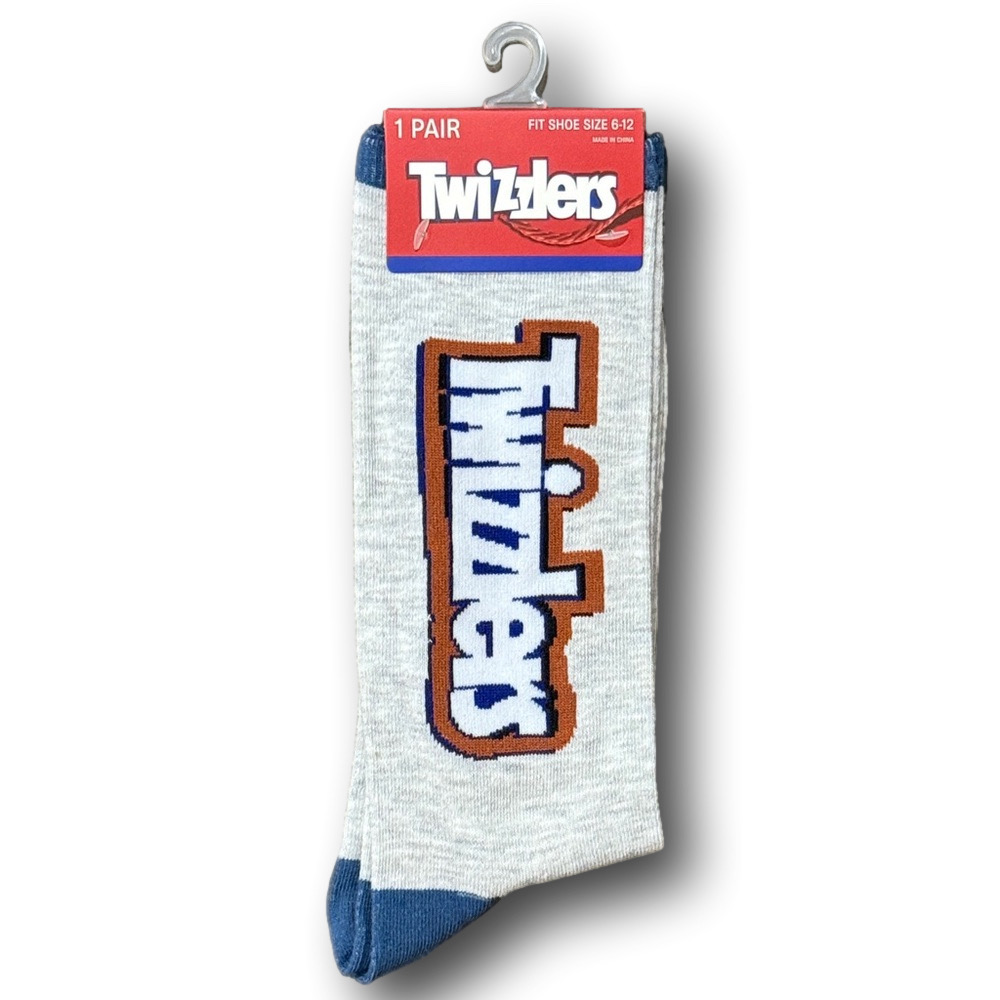 3/$20 Chocolate Twizzlers Retro Candy Funny Novelty Crew Socks - NWT